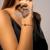 Thumbnail for Bubble Personalized Photo Bracelet For Women - Personalized Gift For Woman - Custom Jewelry For Her - Custom Bracelet Picture - Personalised Photo Gift Bracelet Rose Gold Brother & Sisters