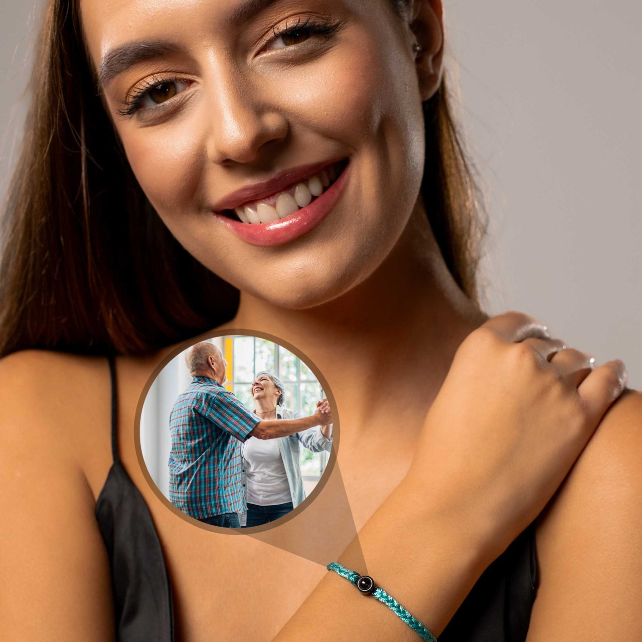 Circle Personalized Photo Bracelet - Personalized Gift - Custom Jewelry For Her & Him - Custom Bracelet Picture - Personalised Photo Gift Bracelet Brother & Sisters