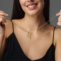 Thumbnail for Gold Necklace for a woman - Vintage Initial Necklace - Woman Necklace - Letter Necklace Necklace Brother & Sisters