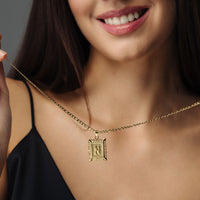 Thumbnail for Gold Necklace for a woman - Vintage Initial Necklace - Woman Necklace - Letter Necklace Necklace Brother & Sisters