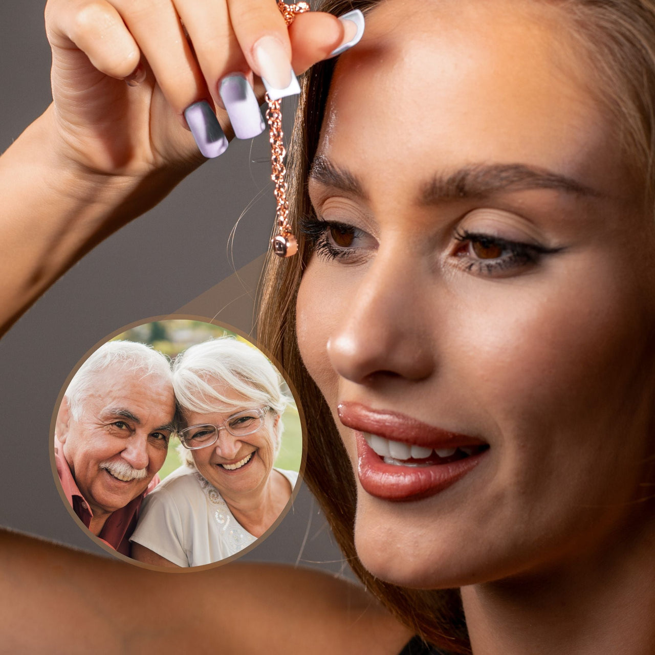 Halo Personalized Photo Bracelet - Personalized Gift for Women - Custom Jewelry For Her - Custom Bracelet Picture - Personalised Photo Gift Bracelet Brother & Sisters