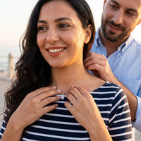 Thumbnail for Silver pendant necklace — offered as a gift, silver | SKU: 22559056