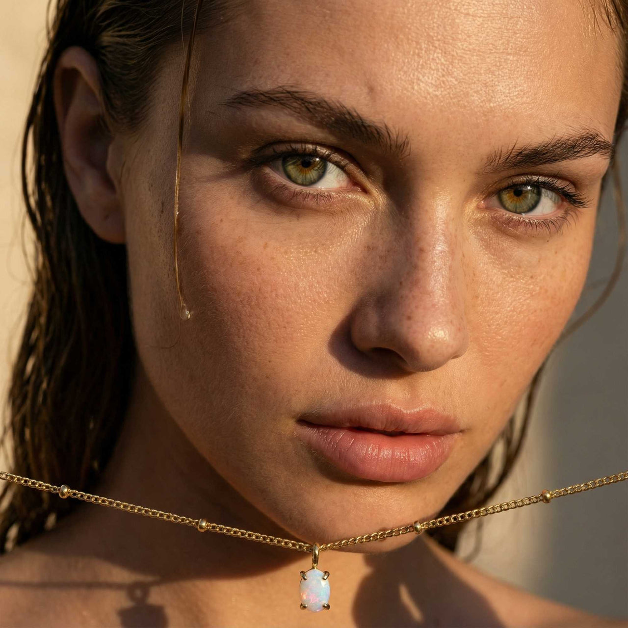 Opal Pendant Necklace