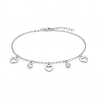 Thumbnail for Heart & Crystal Anklet