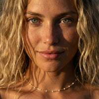 Thumbnail for White Beaded Choker