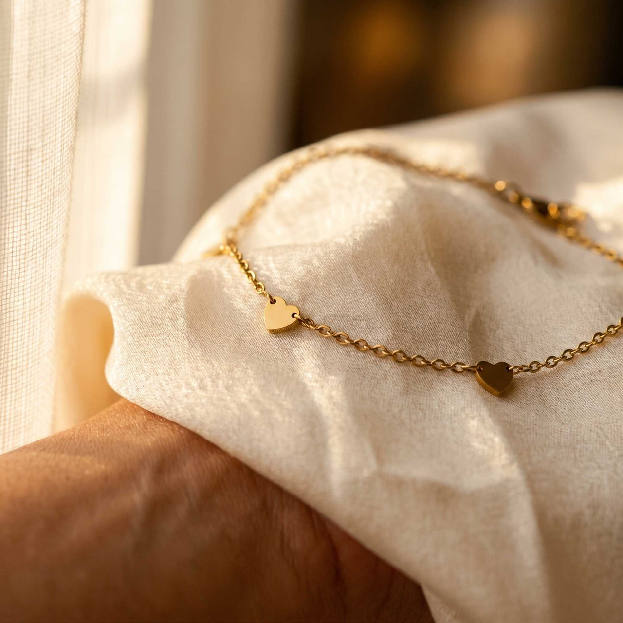 Heart Station Anklet