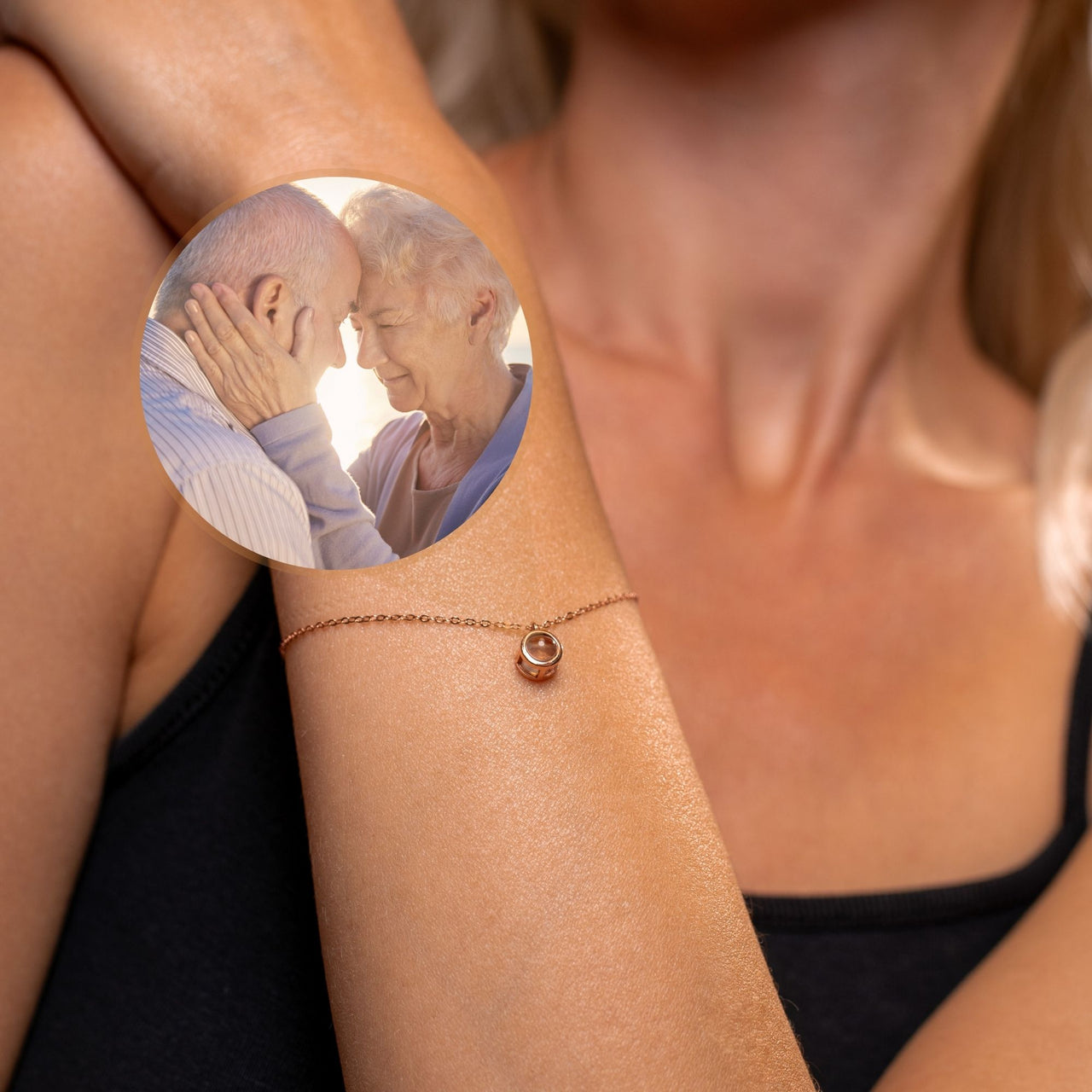 Circular Photo Bracelet