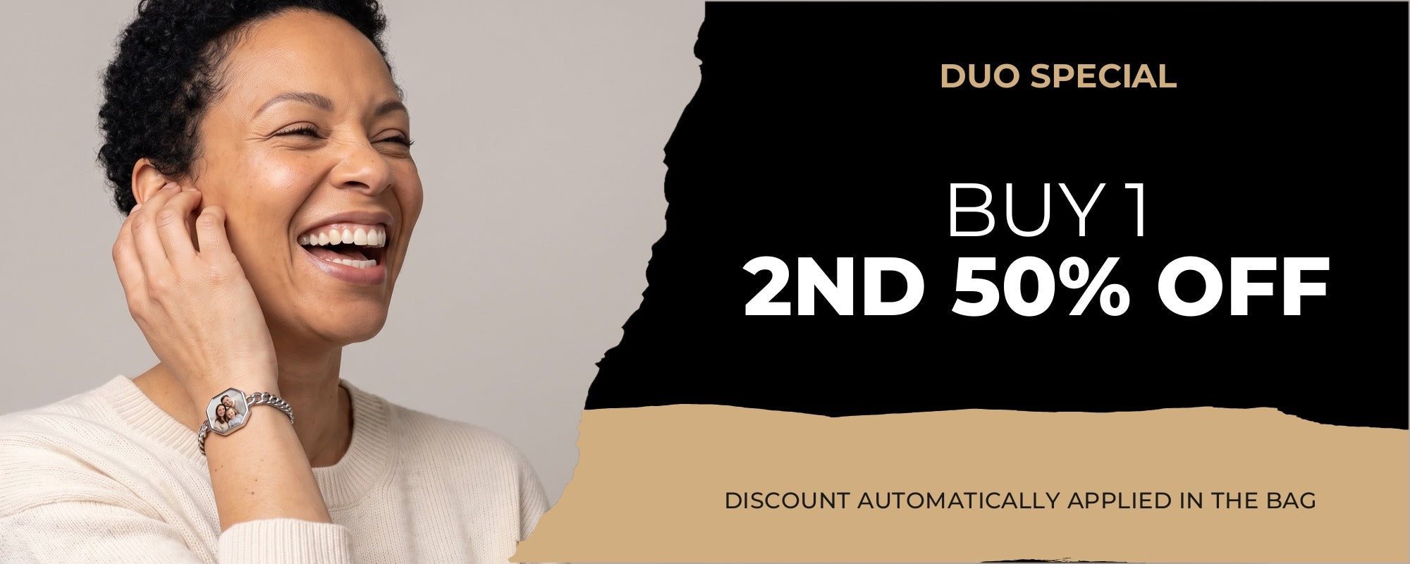 Duo offer: buy one secret photo bracelet, get the second 50% off — Brother & Sisters