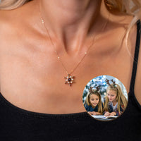 Thumbnail for Snowflake Photo Necklace