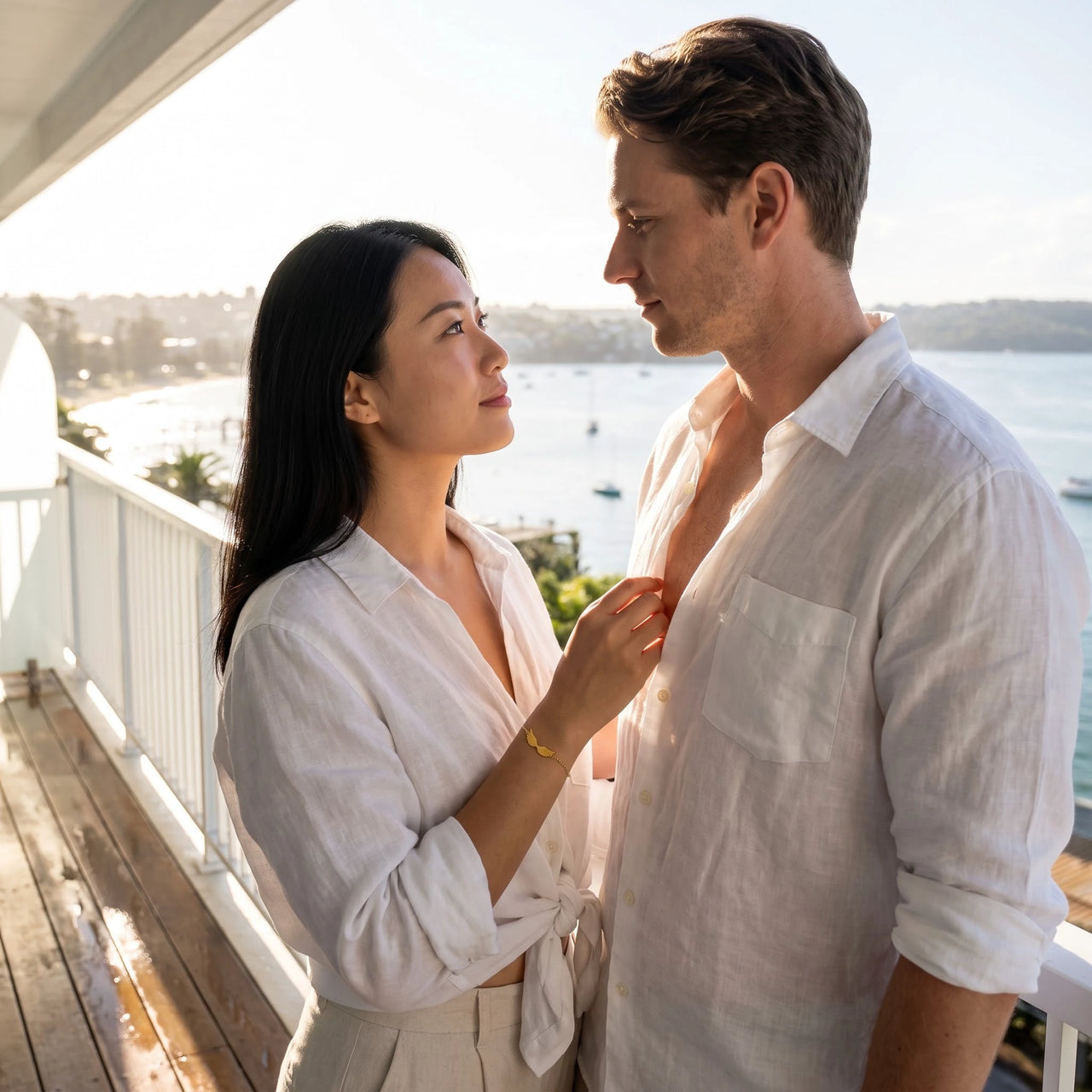 The gold bracelet worn on a summer evening | SKU: 42006-gold