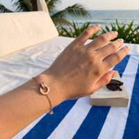 Thumbnail for Dainty bracelet — worn, real size, rose gold | SKU: 25535338-rose-gold