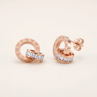 Thumbnail for Rose gold hoop earrings — product photo on a white background, rose gold | SKU: 11137578-rose-gold