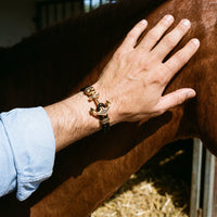 Thumbnail for Gold Anchor – hand on a horse | Brother & Sisters | SKU: 3621358-gold-XS-14-15, 3621358-gold-S-16-17, 3621358-gold-M-18-19, 3621358-gold-L-20-21, 3621358-gold-XL-22-23