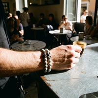 Thumbnail for Black Lion & Grey Stones Set – worn while drinking an espresso | Brother & Sisters | SKU: 21039839SET-gun-black-XS-14-15, 21039839SET-gun-black-S-16-17, 21039839SET-gun-black-M-18-19, 21039839SET-gun-black-L-20-21, 21039839SET-gun-black-XL-22-23