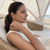 Thumbnail for Dainty gold bracelet — worn on a relaxed day, gold | SKU: lafinesse