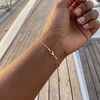 Thumbnail for Gold bracelet — worn, real size, gold | SKU: lafinesse