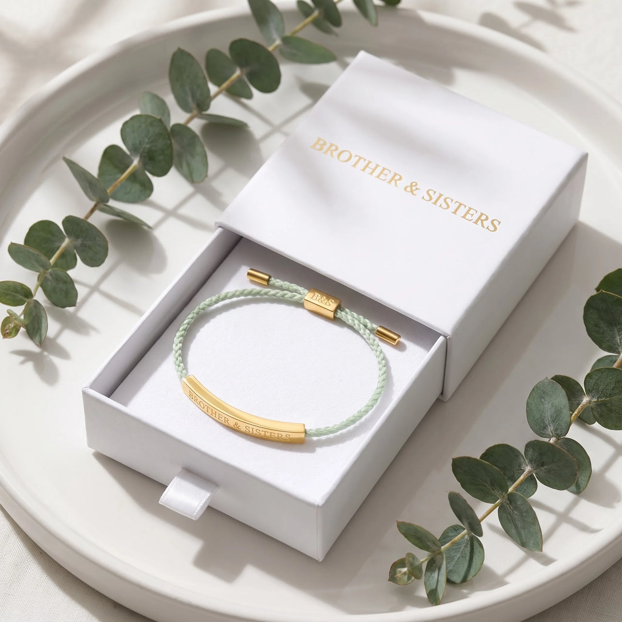 Friendship bracelet — in the gift box, gold | SKU: lanature-g