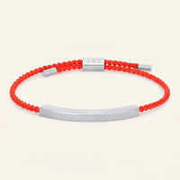 Thumbnail for Red bracelet — product photo on a white background, silver | SKU: lamour-wg