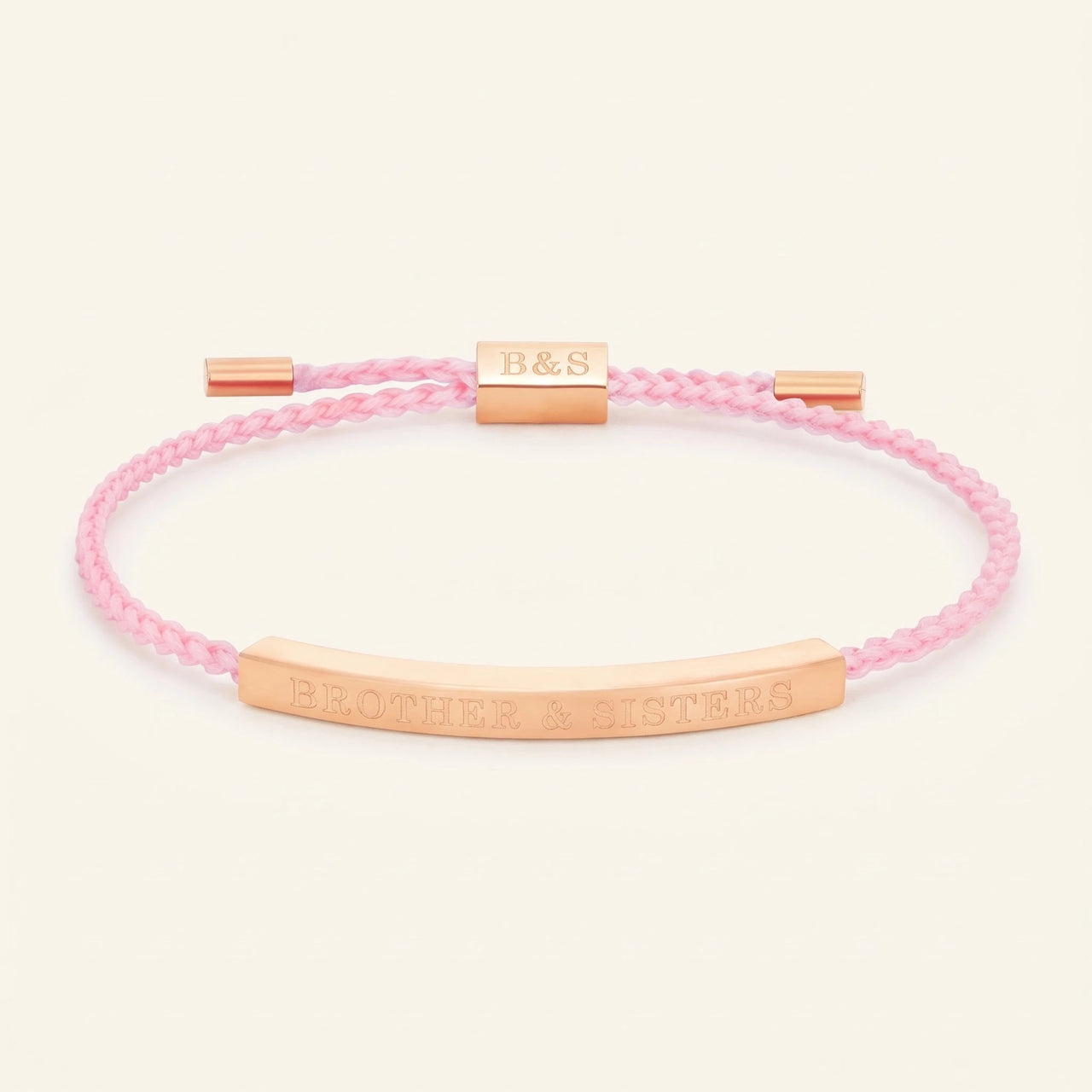 String bracelet — product photo on a white background, rose gold | SKU: lecorail-rg