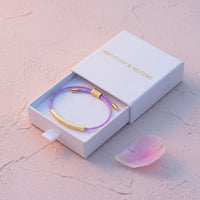 Thumbnail for String bracelet — in the gift box, gold | SKU: lemauve-g