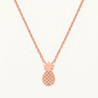 Thumbnail for Little Pineapple Necklace, rose gold necklace | SKU: 8050907-rose-gold