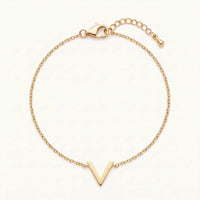Thumbnail for Chevron bracelet — product photo on a white background, gold | SKU: 9443177-gold