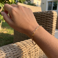 Thumbnail for Link bracelet — worn, real size, gold | SKU: l-original