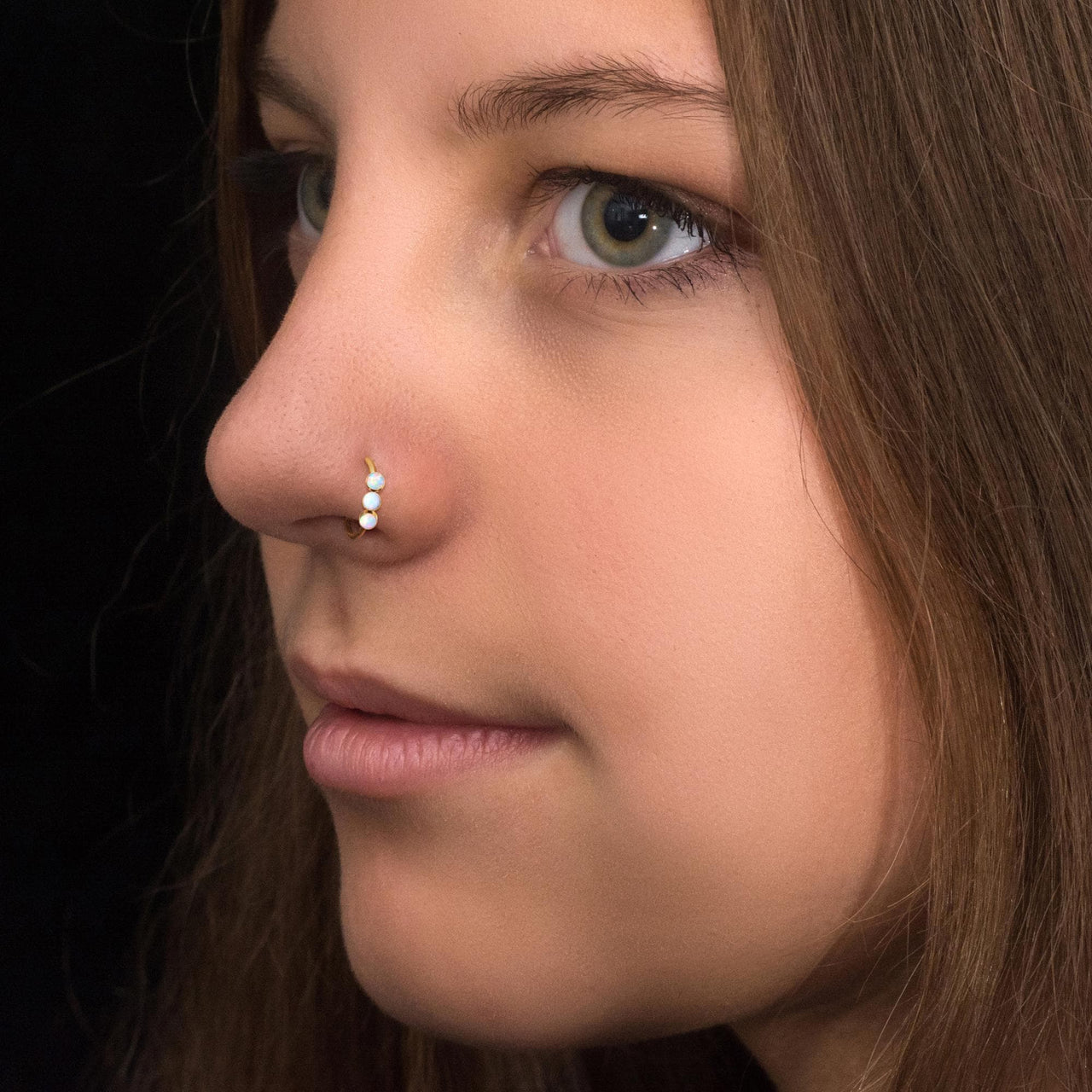 Lush Nose Ring - Titanium Nose Jewelry - Gold Nose Ring - Nose Piercing Jewelry Nose Ring Brother & Sisters