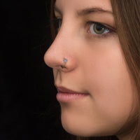 Thumbnail for Nocturne Nose Ring - Titanium Nose Jewelry - Gold Nose Ring - Nose Piercing Jewelry Nose Ring Brother & Sisters
