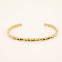Thumbnail for Inspirational bracelets for women — product photo on a white background, gold | SKU: 9864184-gold