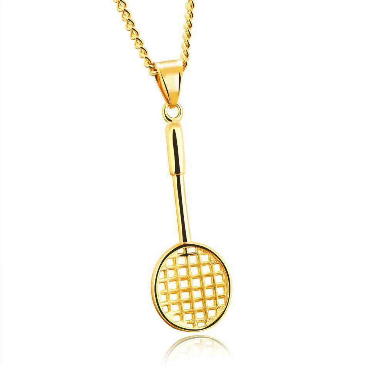 Badminton Racket Necklace Necklace 18k Gold Brother & Sisters