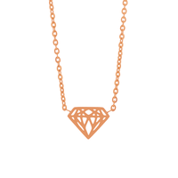 Thumbnail for Little Diamond Necklace Necklace 18k Rose Gold Brother & Sisters