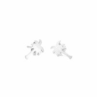 Thumbnail for Little Palm Earrings Earrings 18k White Gold Brother & Sisters