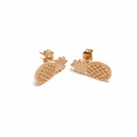 Thumbnail for Little Pineapple Earrings Earrings 18k Rose Gold Brother & Sisters
