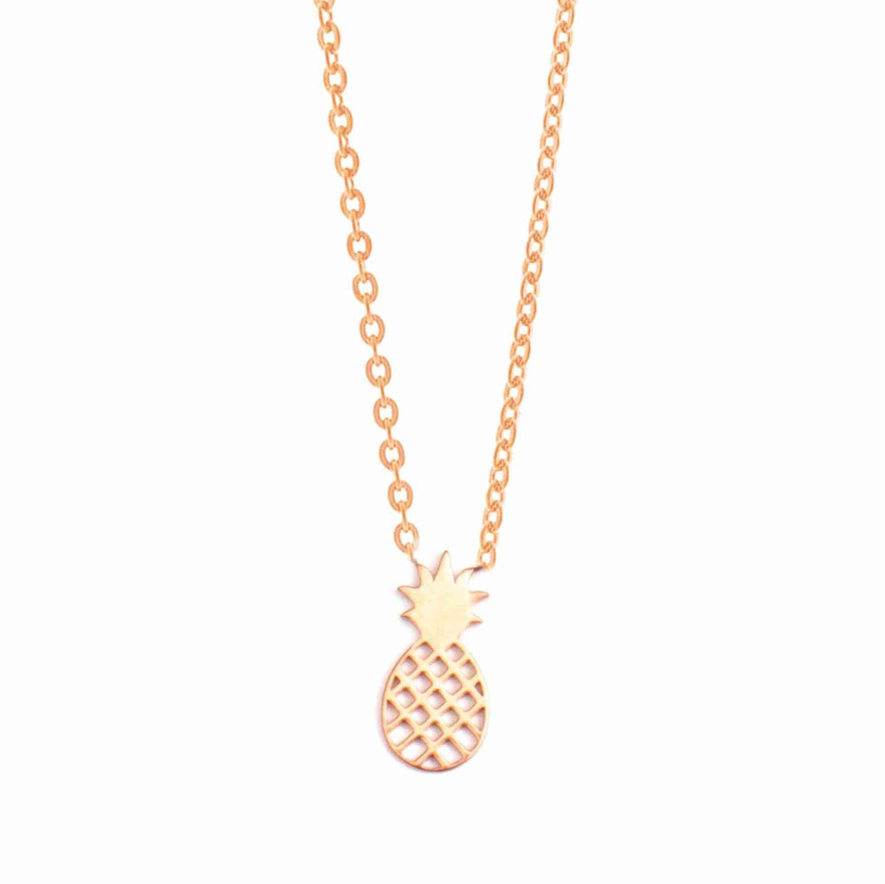 Little Pineapple Necklace Necklace 18k Rose Gold Brother & Sisters